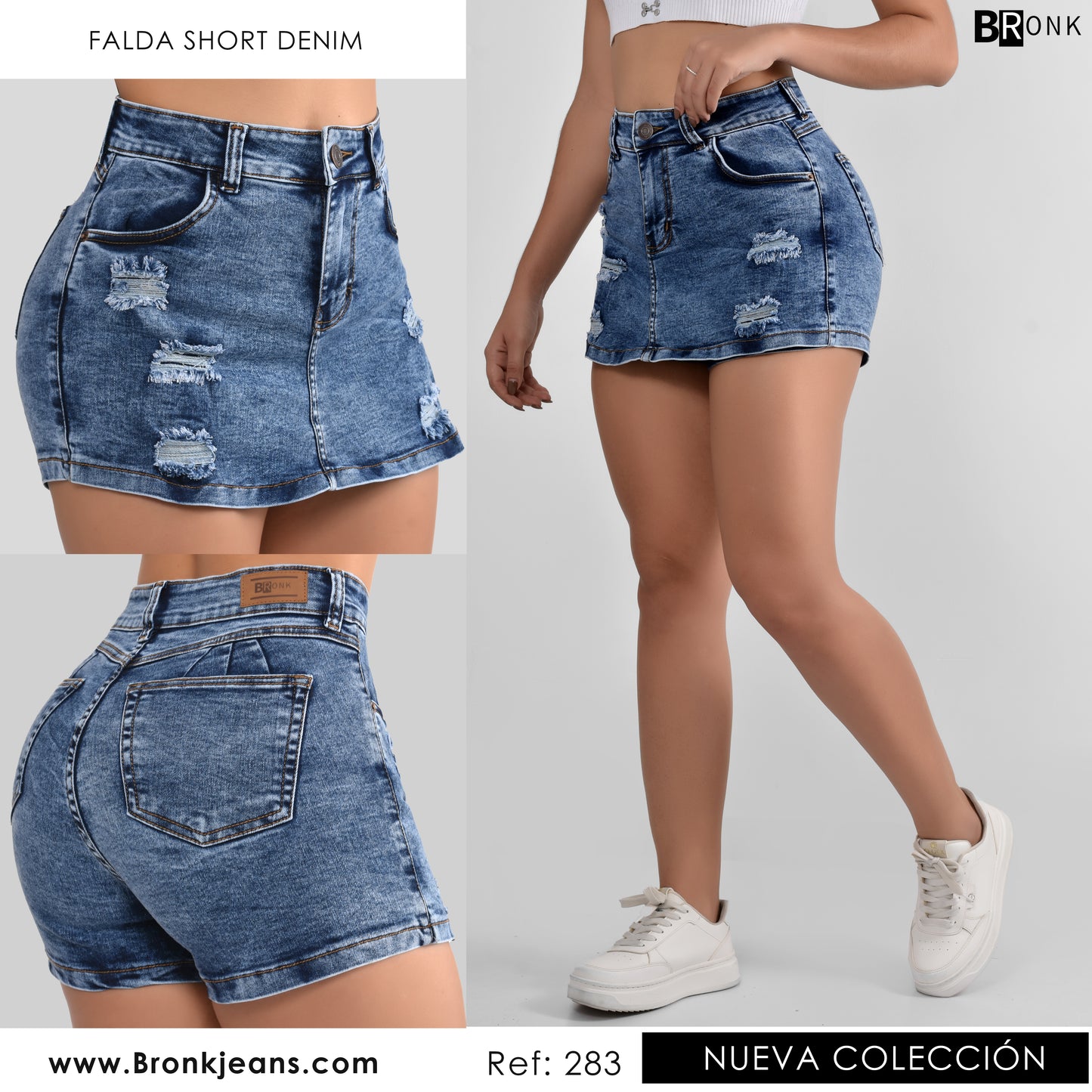 FALDA SHORT MUJER STRECH REF. 283