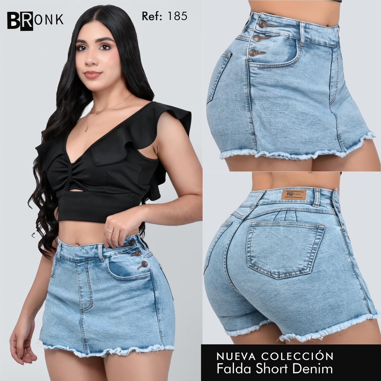FALDA SHORT MUJER STRECH REF. 185