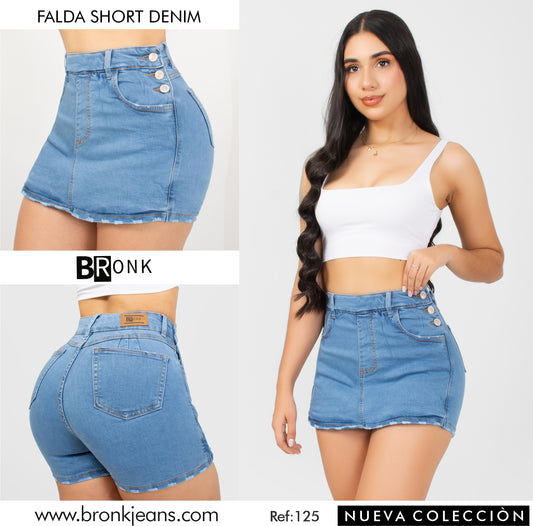 FALDA SHORT MUJER STRECH REF. 125