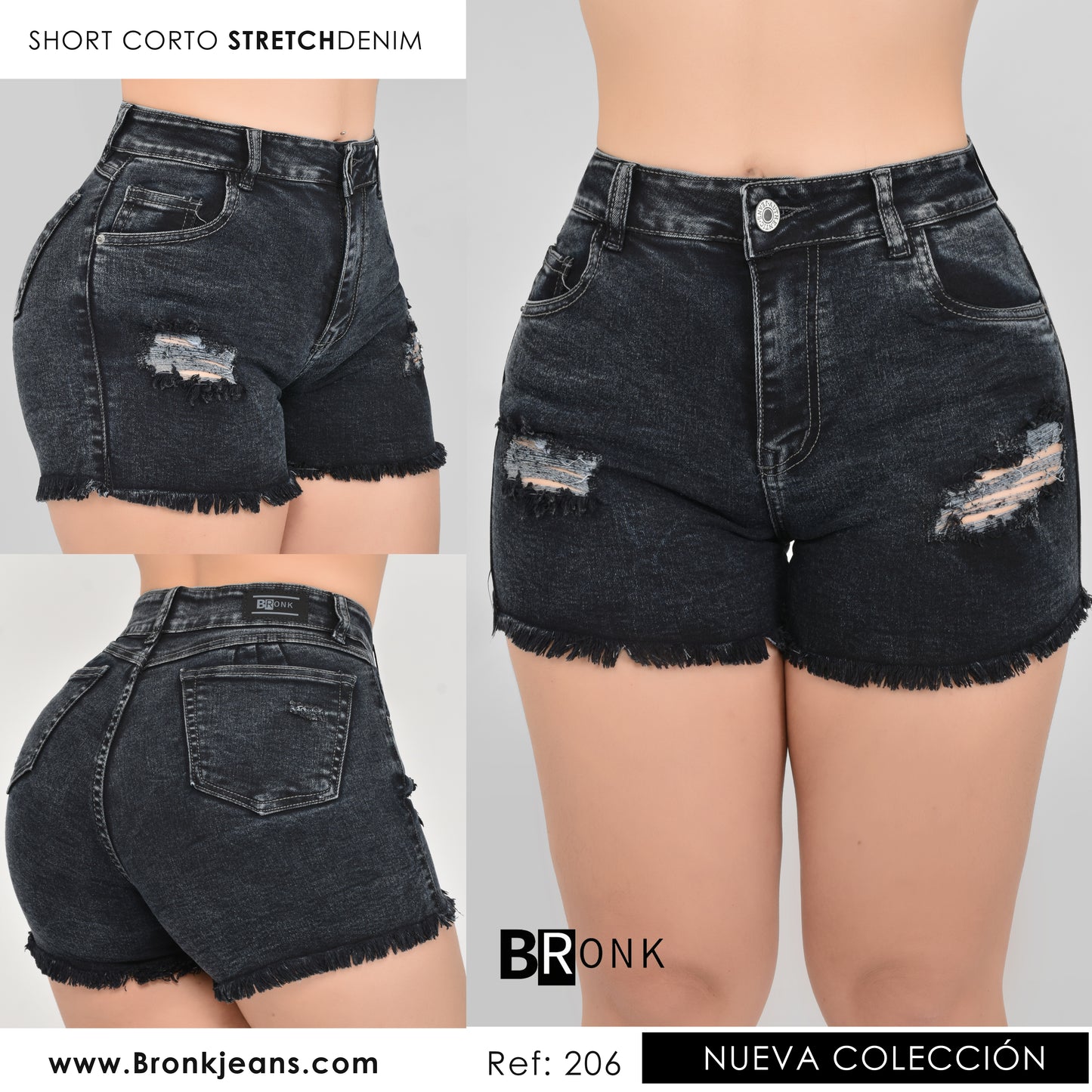 SHORT MUJER STRECH  REF. 206