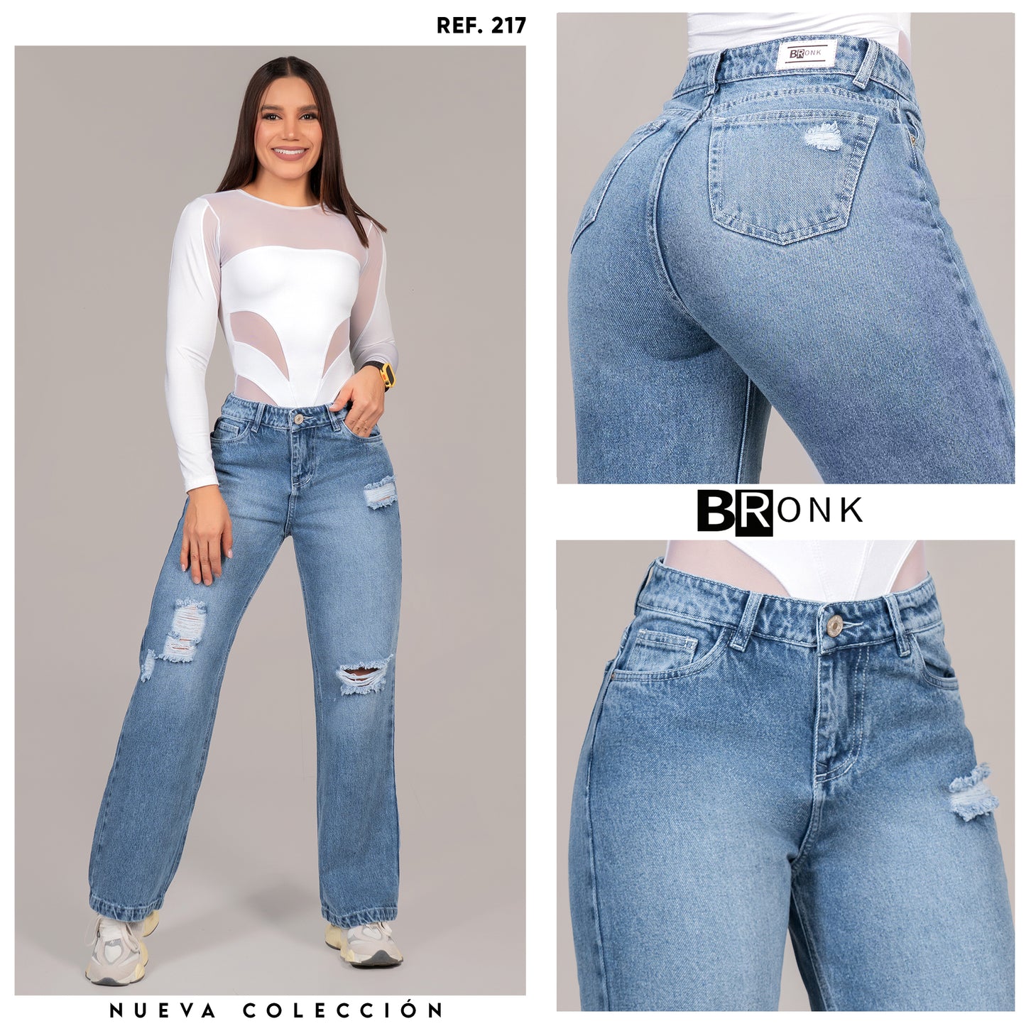 JEANS DAMA RIGIDO REF-217