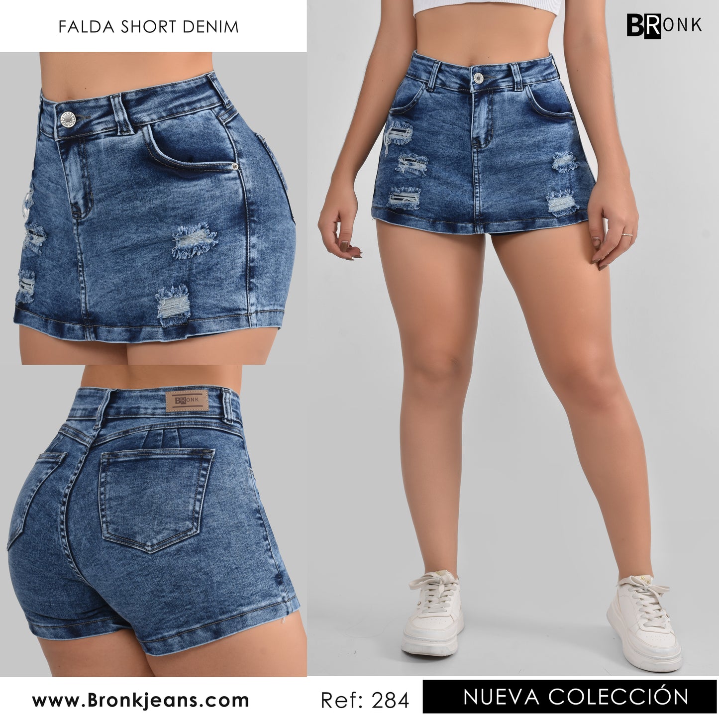 FALDA SHORT MUJER STRECH REF. 284