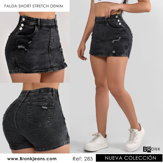 FALDA SHORT MUJER STRETCH REF. 285
