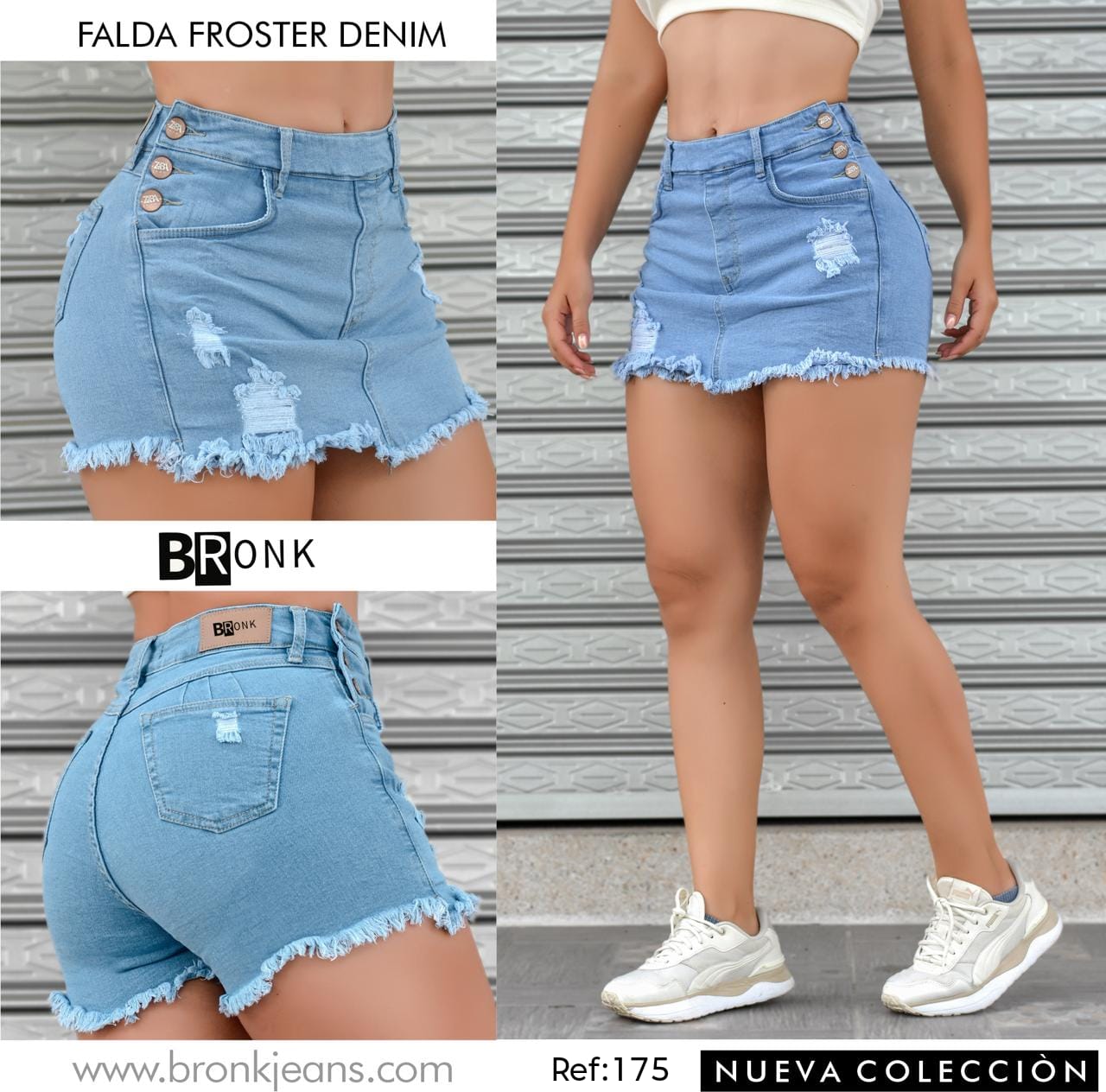 FALDA SHORT MUJER STRECH REF. 175