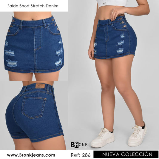 FALDA SHORT MUJER STRECH REF. 286