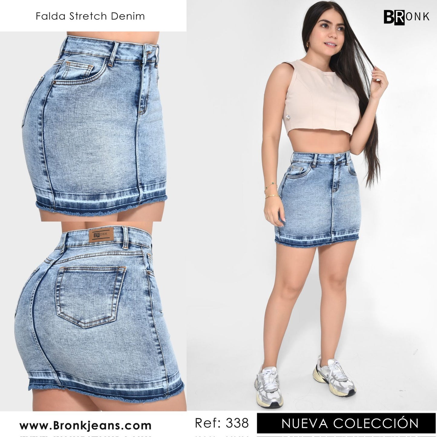 FALDA MUJER STRETCH REF. 338