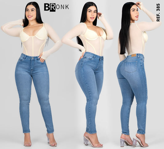 JEANS DAMA SKINNY REF. 385 Y BODY RENESME AMARILLO S-M-L